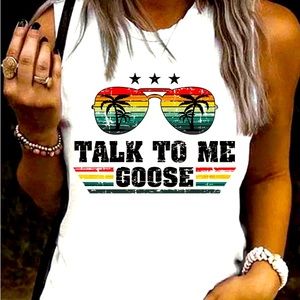 NWT Talk to me Goose Coconut Tank !! Size xl juniors